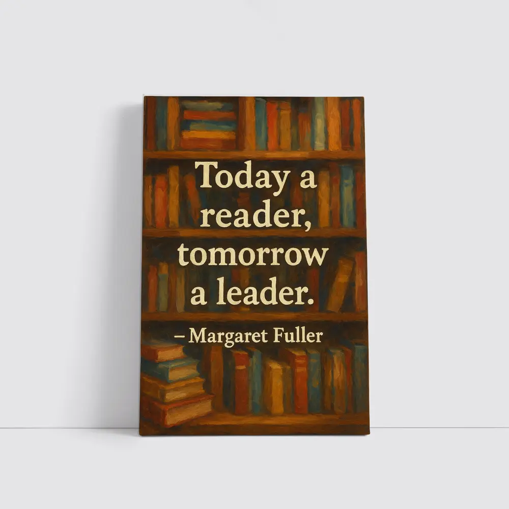 Today A Reader Tomorrow A Leader Quote – Wall Art