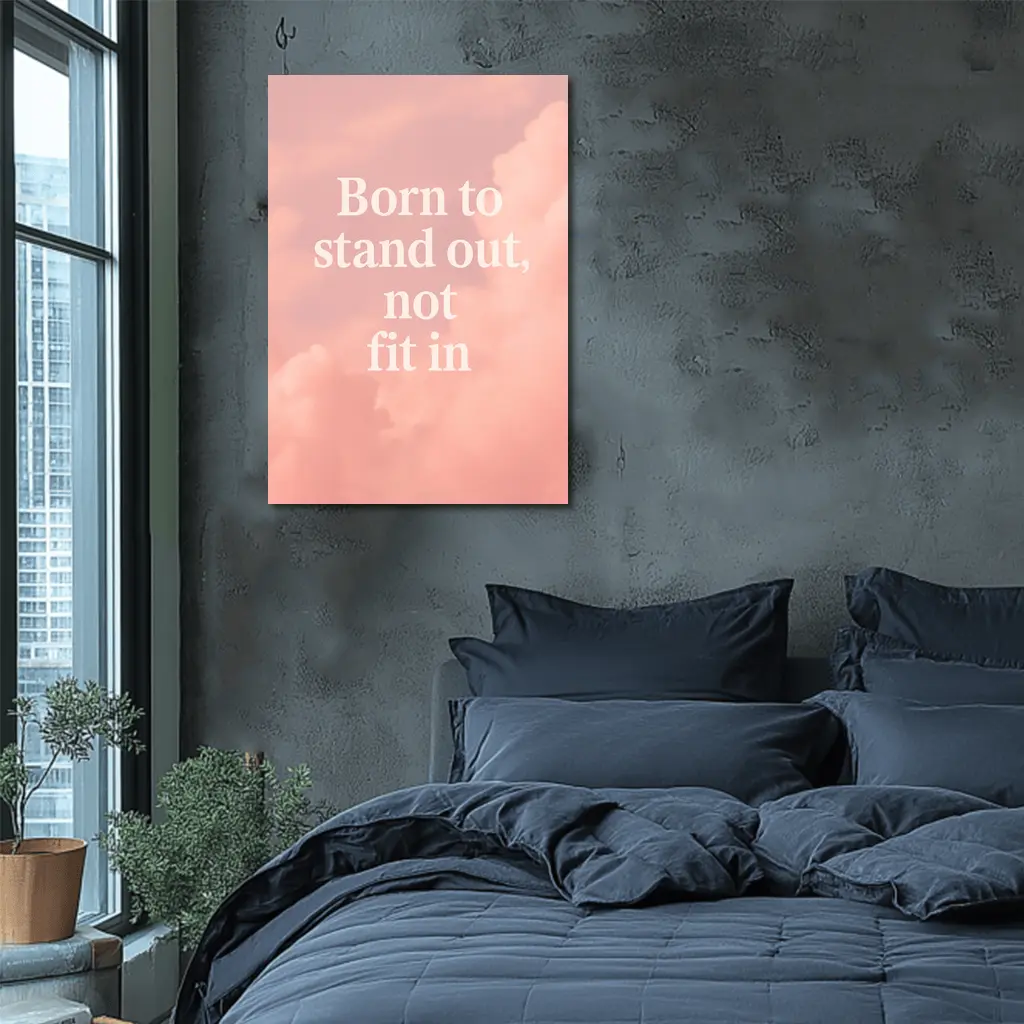 Born To Stand Out Not Fit In – Wall Art