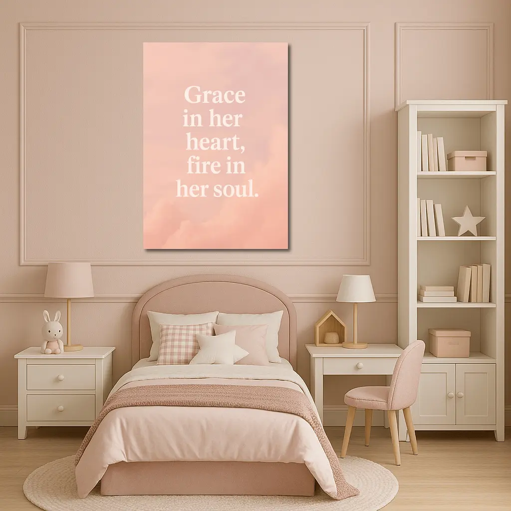 Grace In Her Heart Fire In Soul – Wall Art