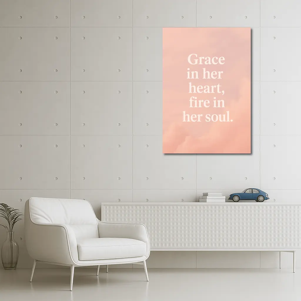 Grace In Her Heart Fire In Soul – Wall Art