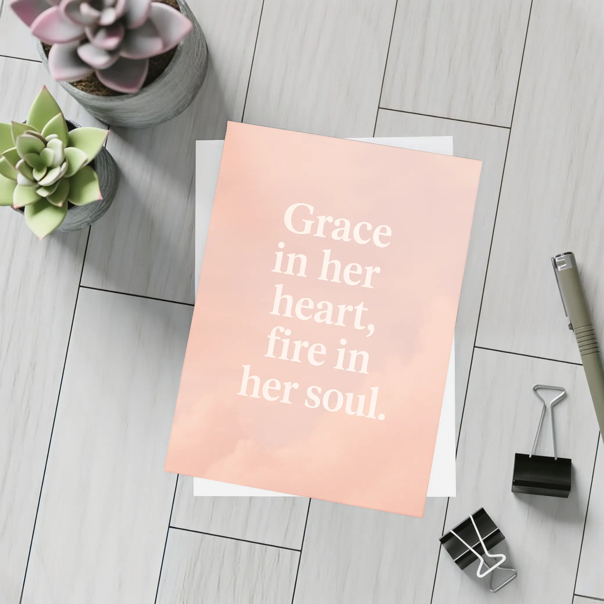 Grace In Her Heart Fire In Soul – Postcards