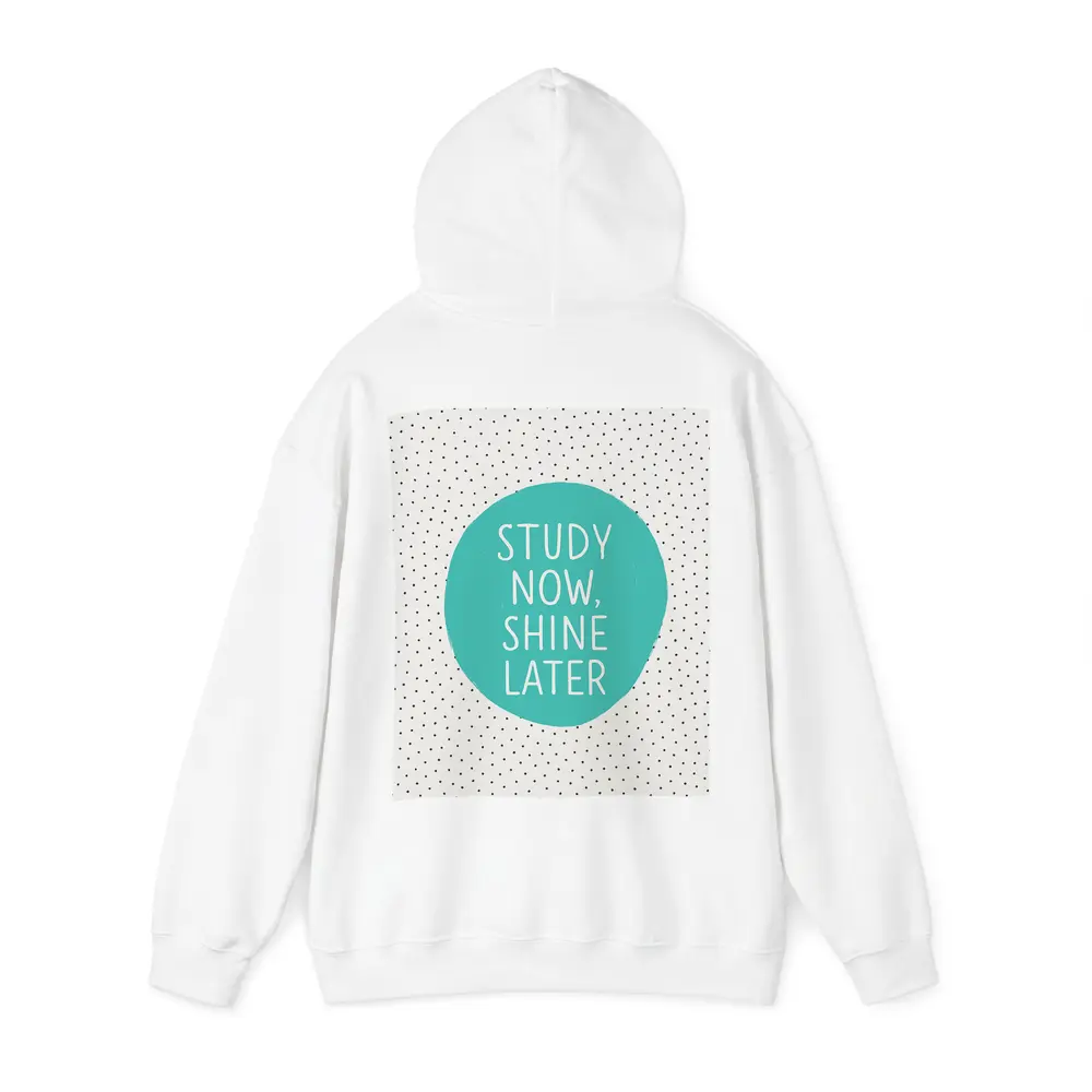Study Now Shine Later Teal Polka Dot – Hoodies