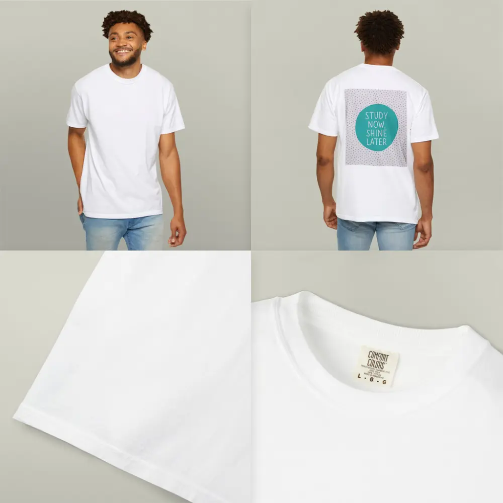 Study Now Shine Later Teal Polka Dot – T-Shirts