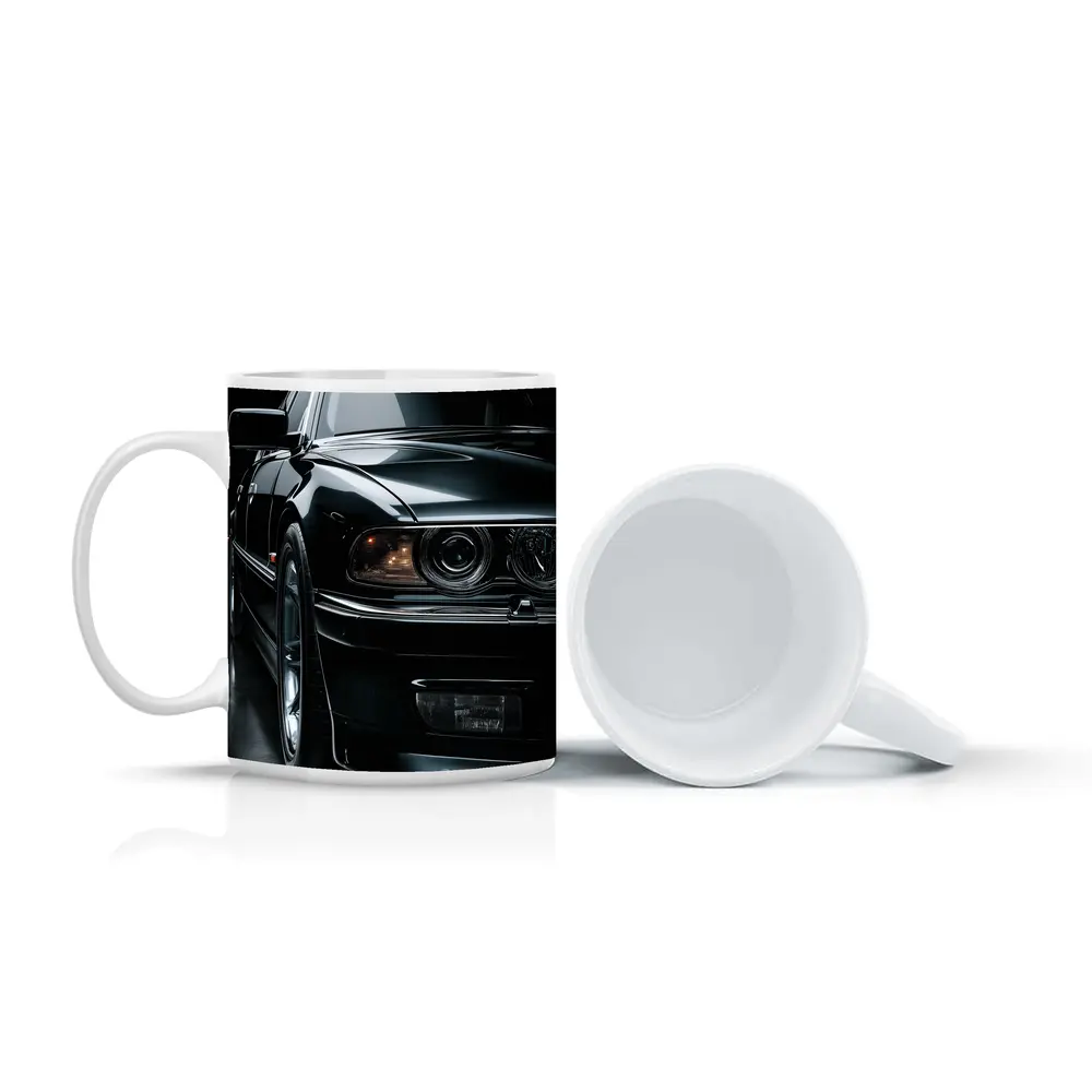 BMW M5 Black Studio Dark Background – Mugs