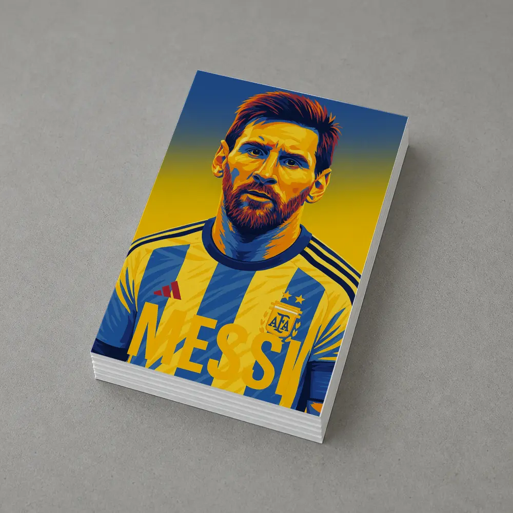 Messi Argentina Soccer Player Pop Art – Postcards