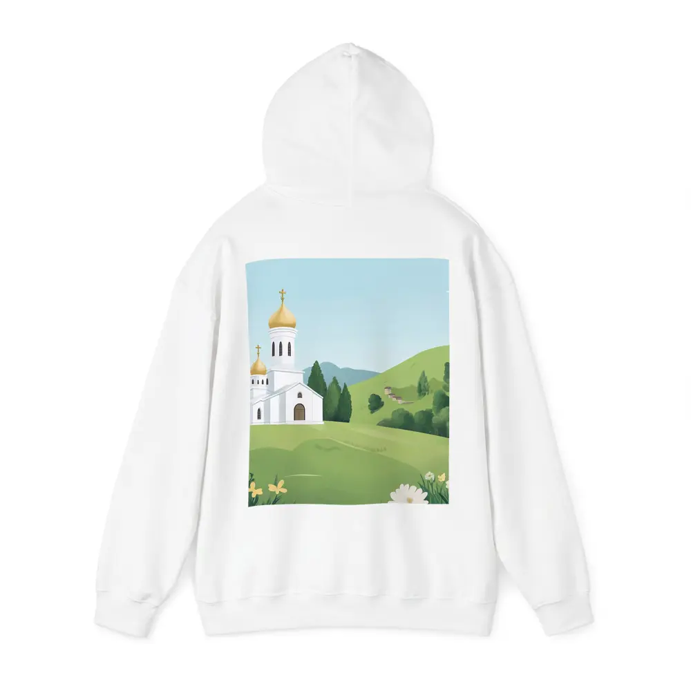 Orthodox Church Golden Domes Green Hills – Hoodies