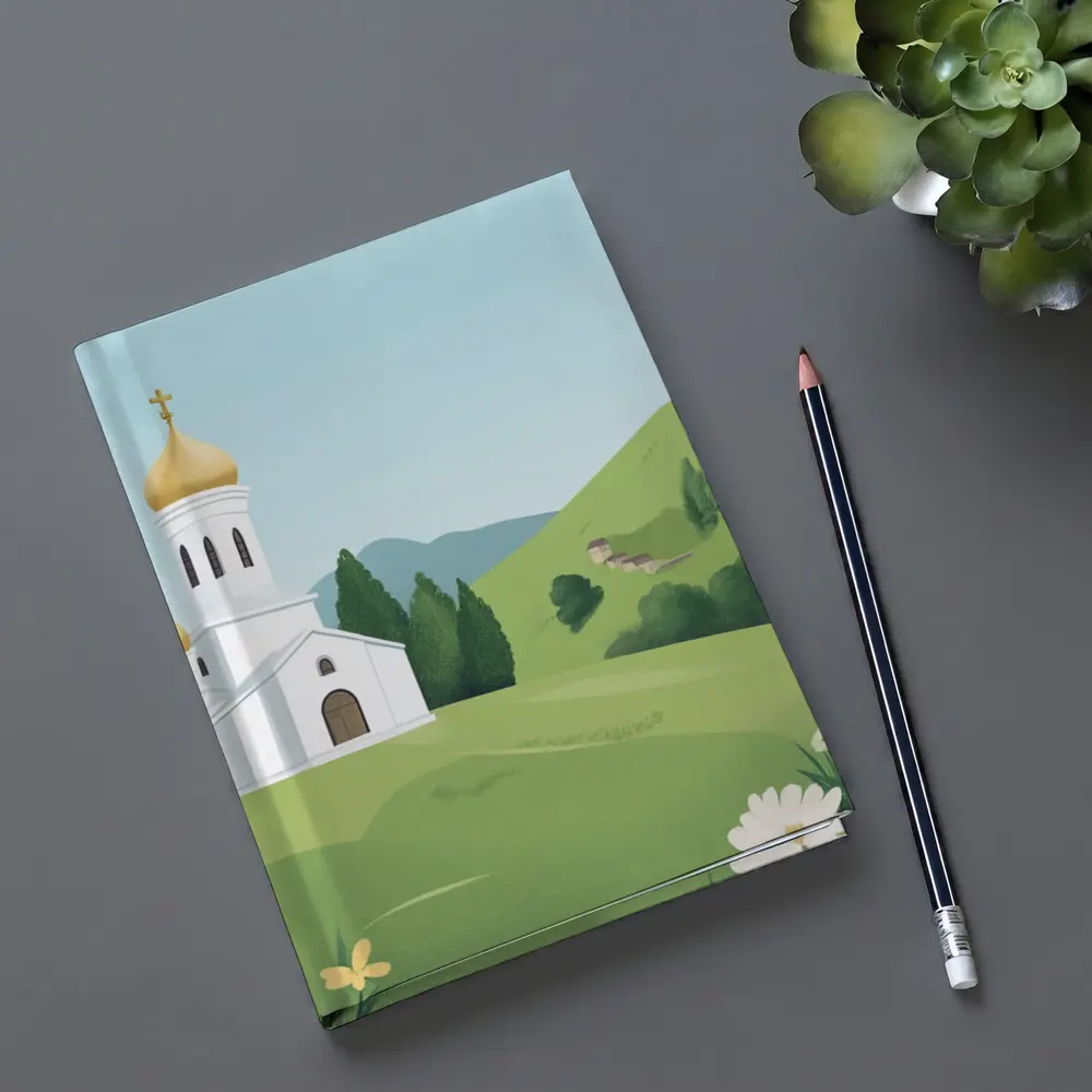 Orthodox Church Golden Domes Green Hills – Notebooks