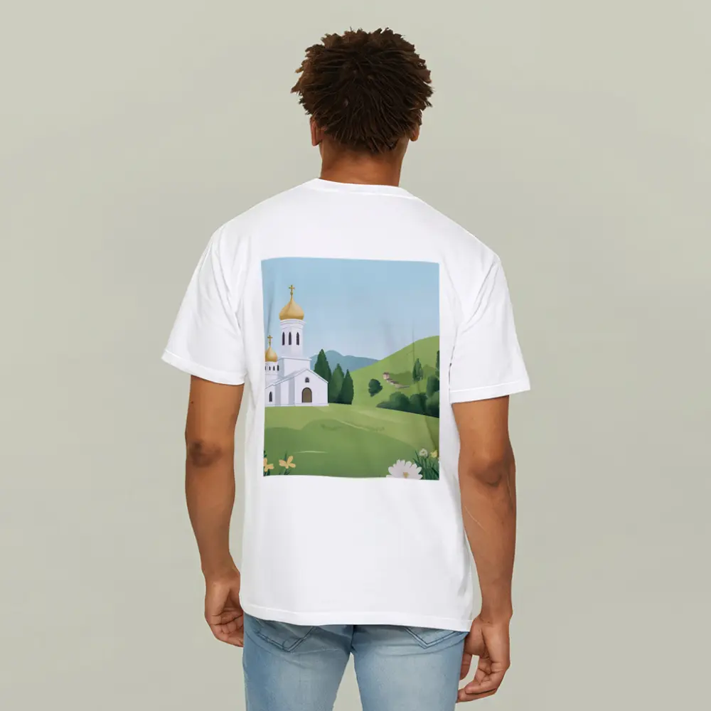 Orthodox Church Golden Domes Green Hills – T-Shirts