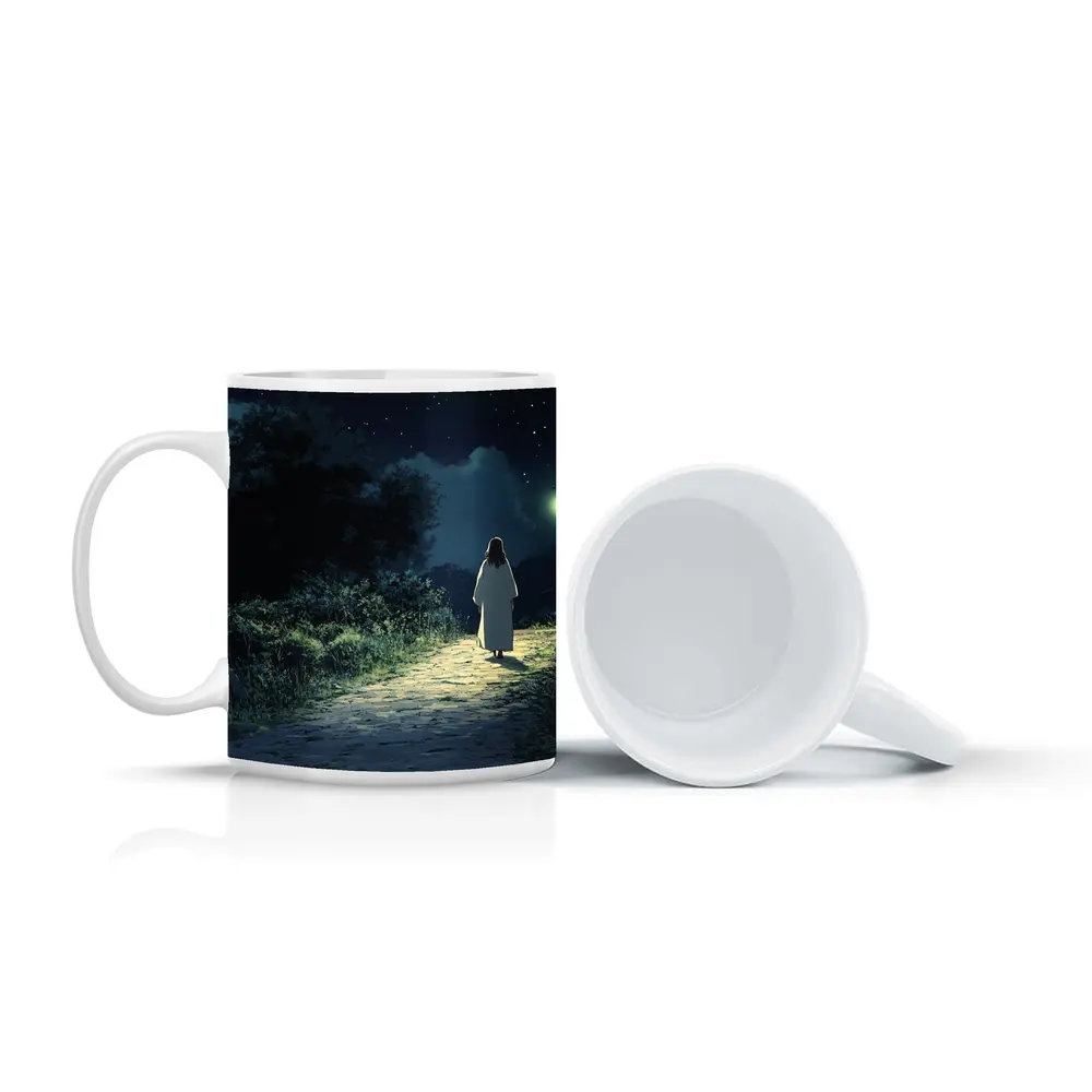 Anime Figure Walking Starry Night Path – Mugs