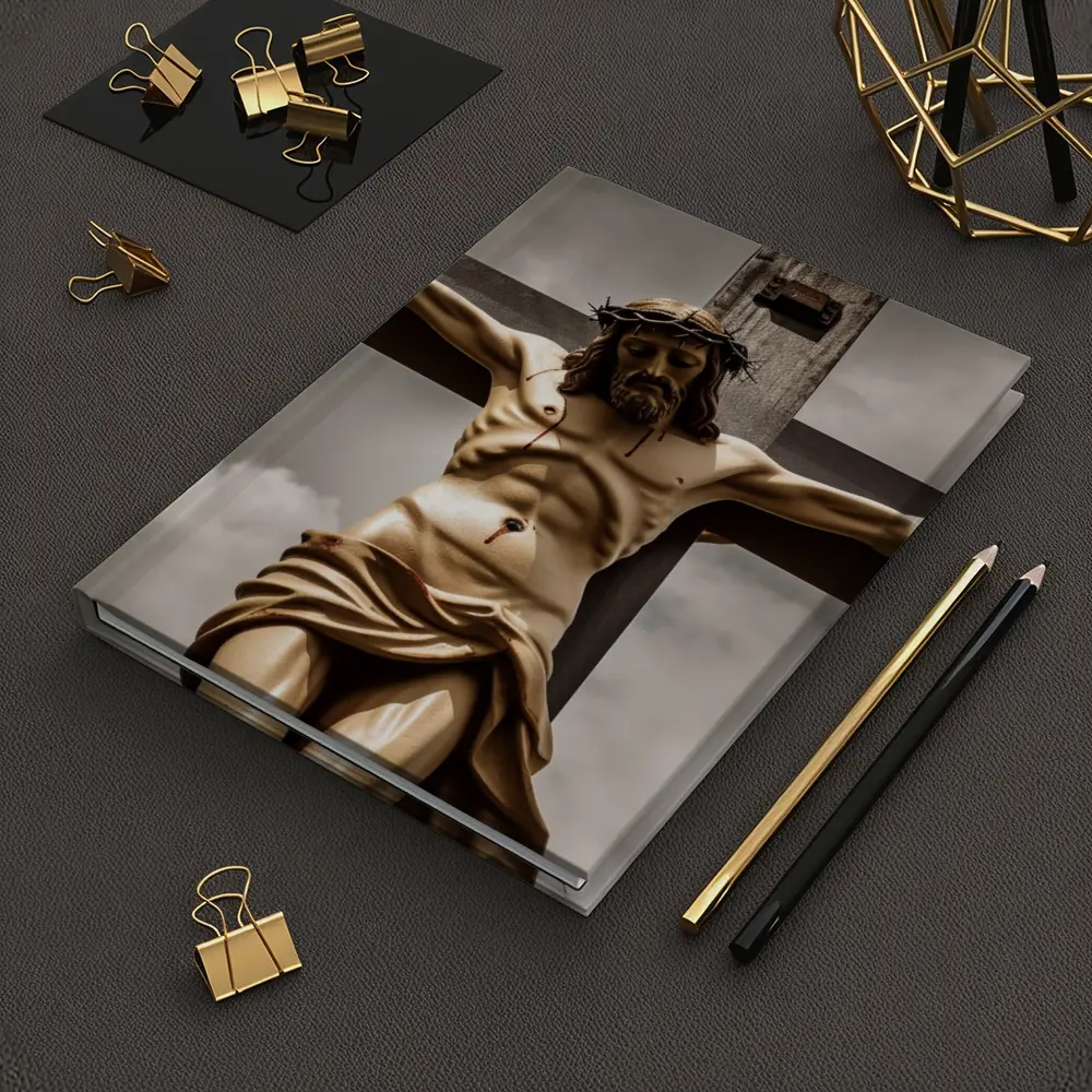 Jesus Christ Crucifixion Cross Dramatic Sky – Notebooks