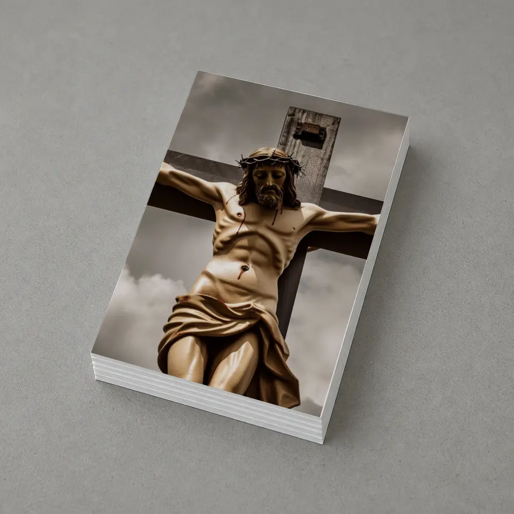 Jesus Christ Crucifixion Cross Dramatic Sky – Postcards
