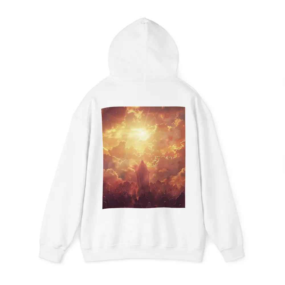Jesus Christ Ascending Into Golden Heavenly Light – Hoodies