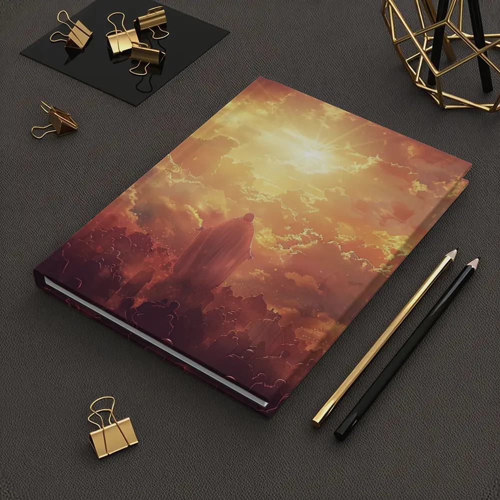 Jesus Christ Ascending Into Golden Heavenly Light – Notebooks