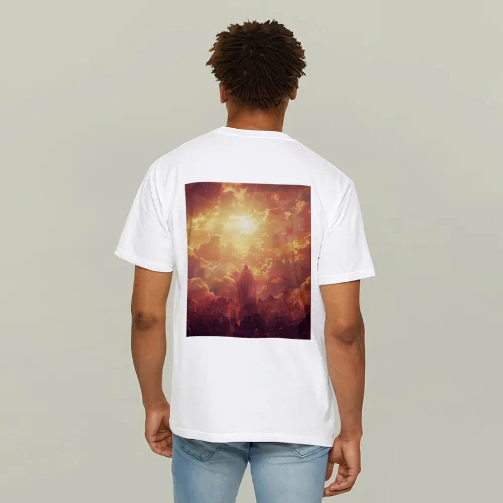 Jesus Christ Ascending Into Golden Heavenly Light – T-Shirts