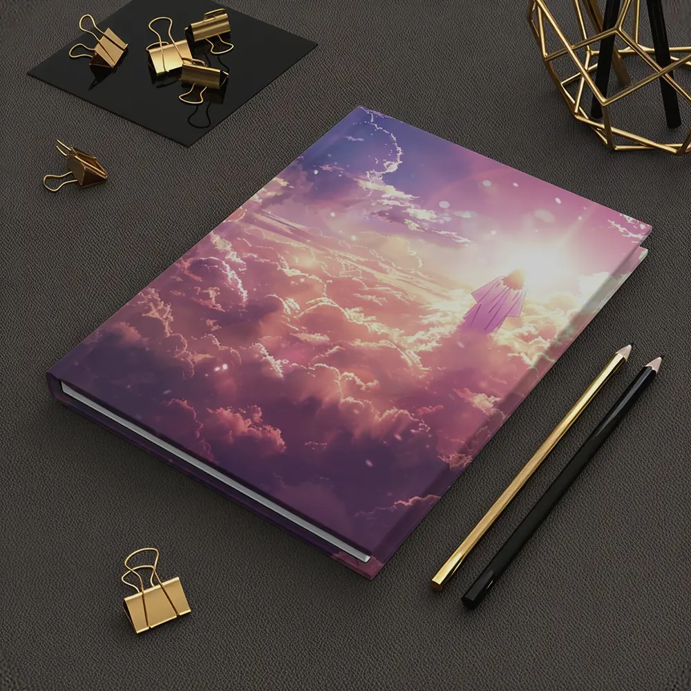 Jesus Walking Through Glowing Heavenly Clouds – Notebooks