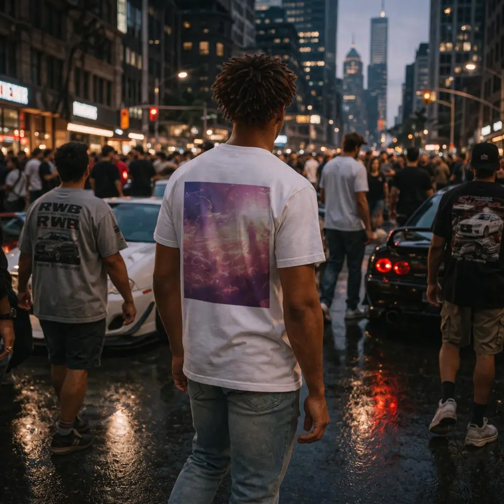 Jesus Walking Through Glowing Heavenly Clouds – T-Shirts
