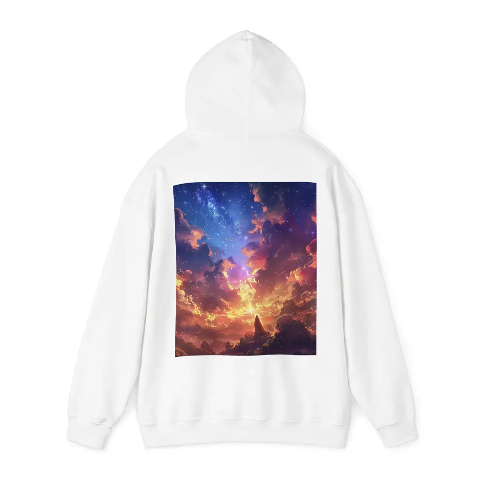 Anime Fantasy Sky Lone Figure Glowing Clouds – Hoodies