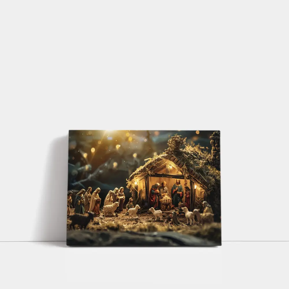 Nativity Scene Manger Christmas Holy Family – Wall Art