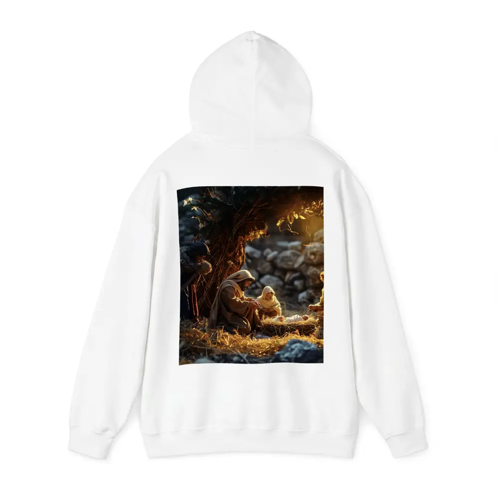 Nativity Scene Birth of Jesus Warm Light – Hoodies