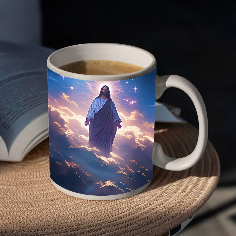 Jesus Christ Ascending Among Stars and Clouds – Mugs