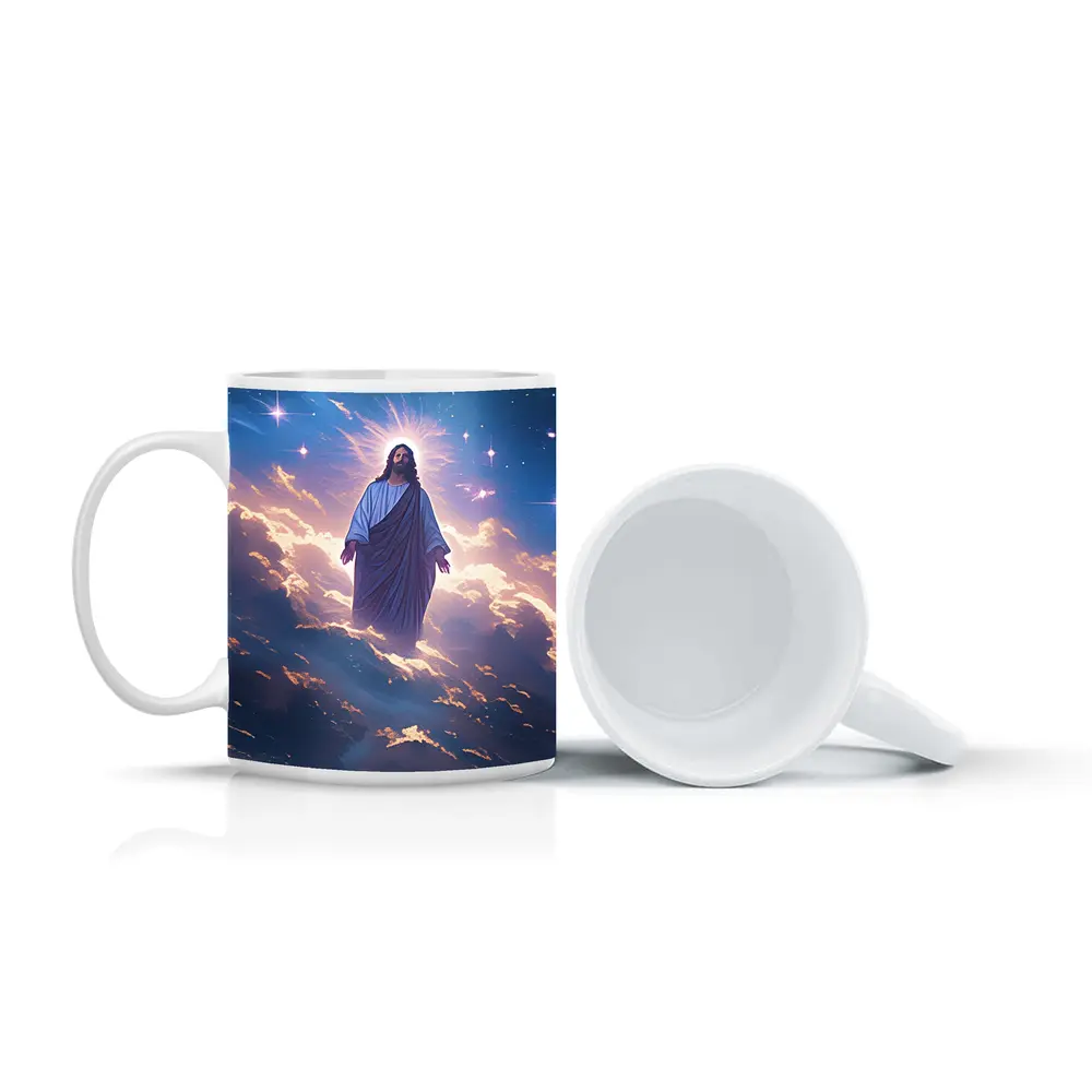 Jesus Christ Ascending Among Stars and Clouds – Mugs