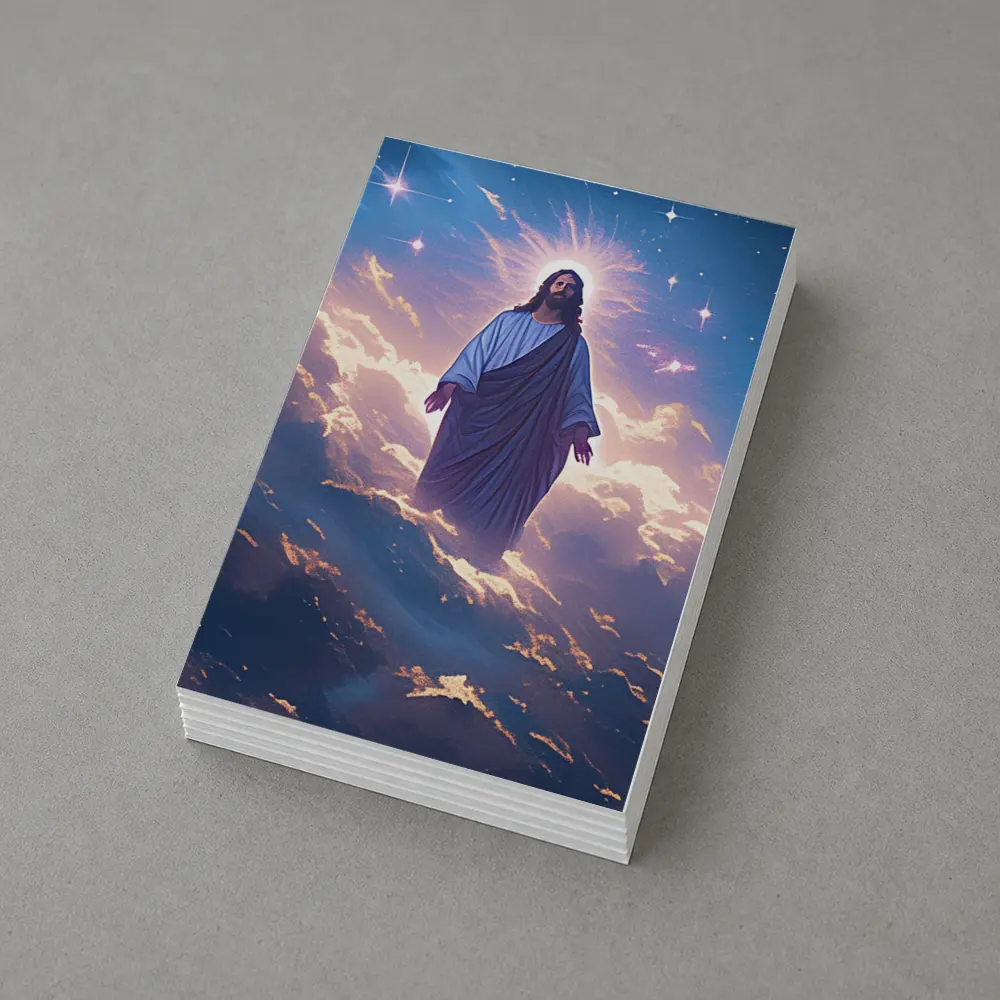 Jesus Christ Ascending Among Stars and Clouds – Postcards
