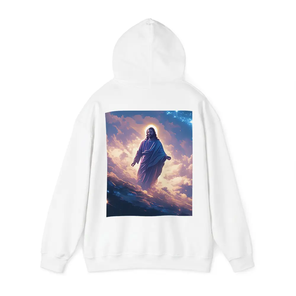 Jesus Christ Walking Among Heavenly Clouds Stars – Hoodies
