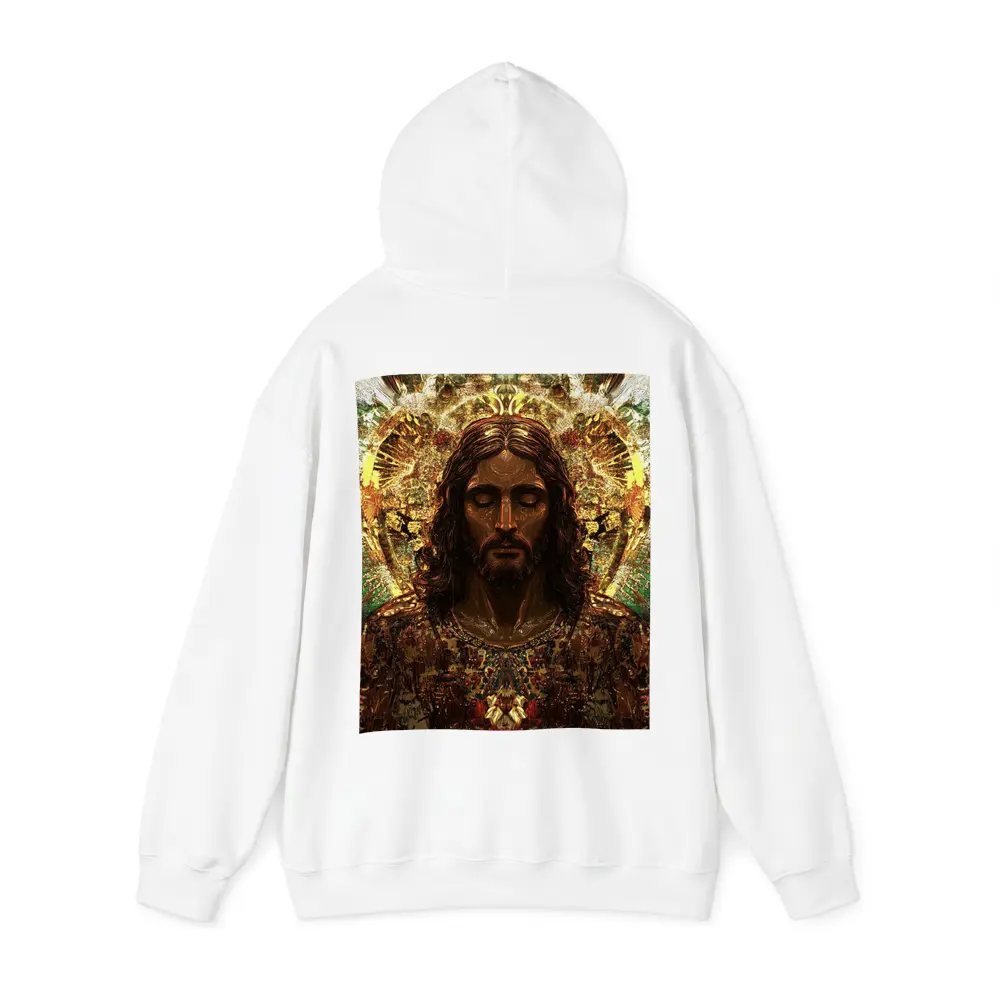 Jesus Christ Golden Halo Divine Art – Hoodies