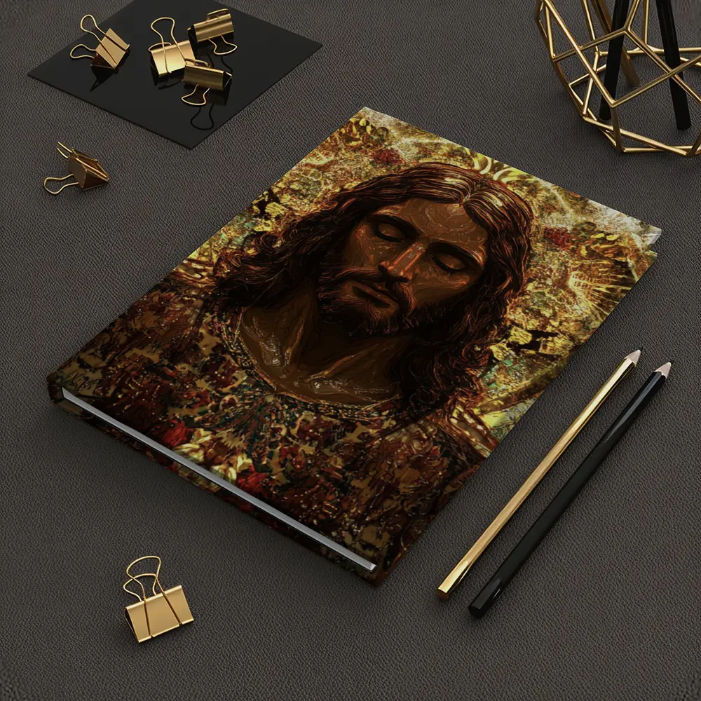 Jesus Christ Golden Halo Divine Art – Notebooks