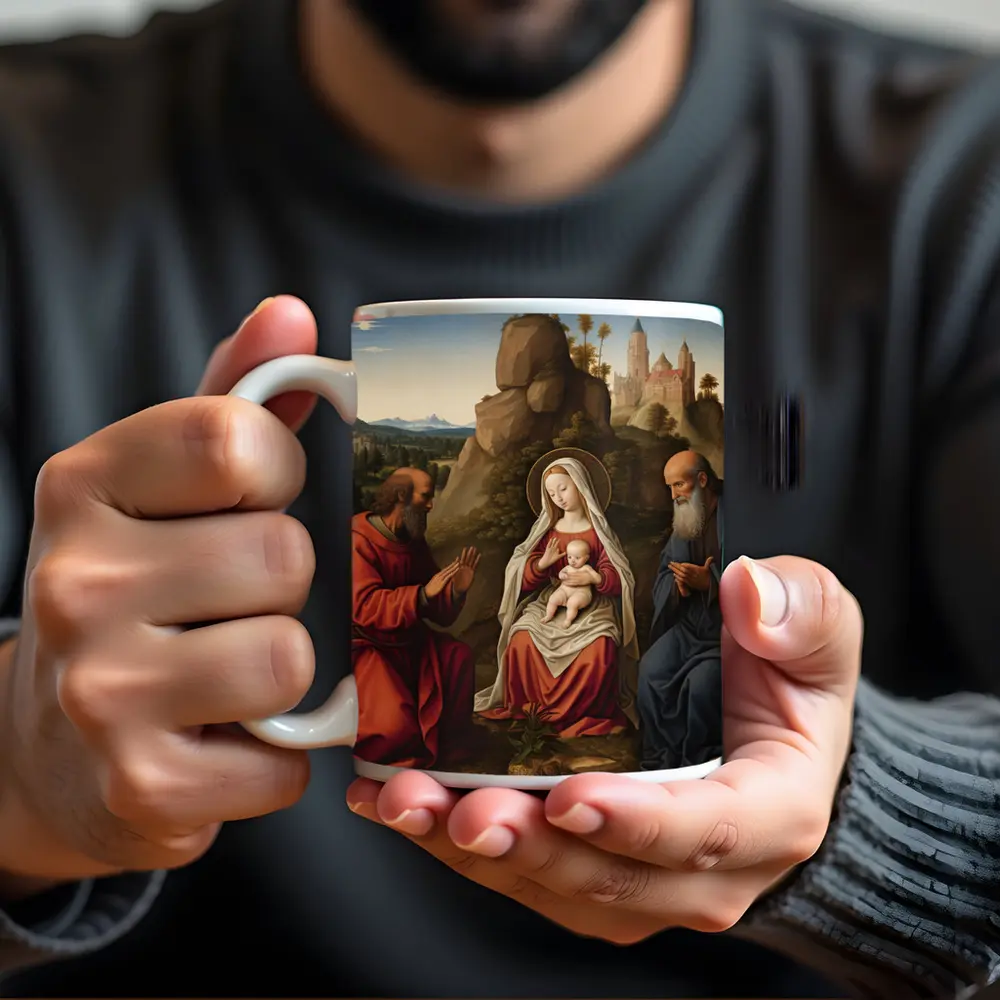 Renaissance Madonna and Child With Saints – Mugs