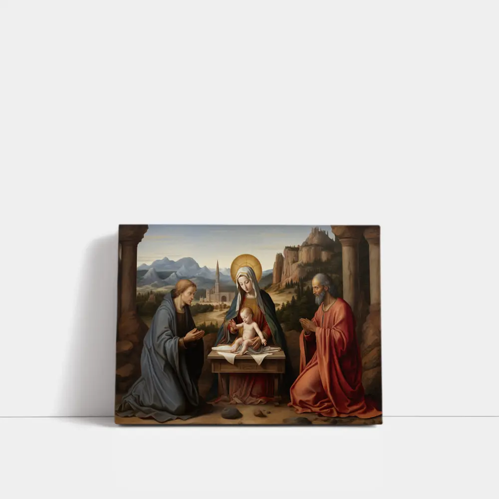 Madonna Child Saints Renaissance Religious Painting – Wall Art