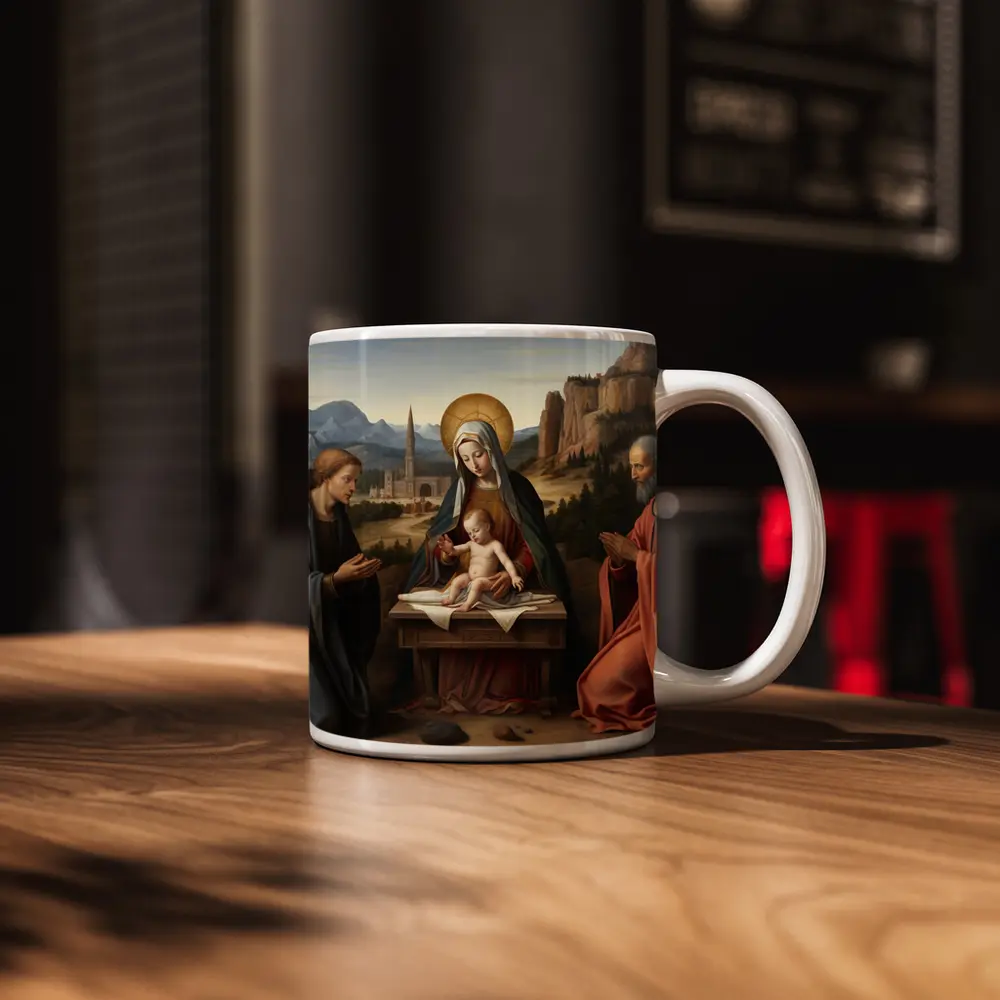 Madonna Child Saints Renaissance Religious Painting – Mugs