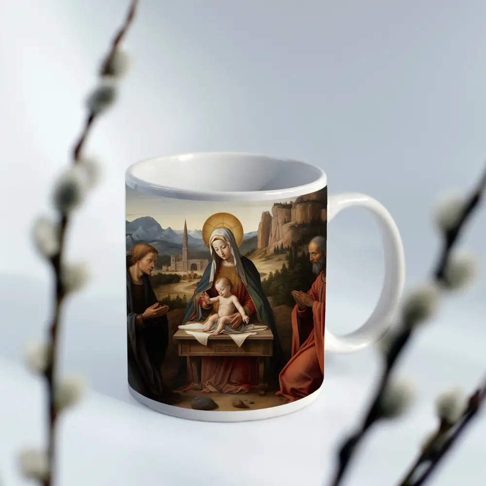 Madonna Child Saints Renaissance Religious Painting – Mugs