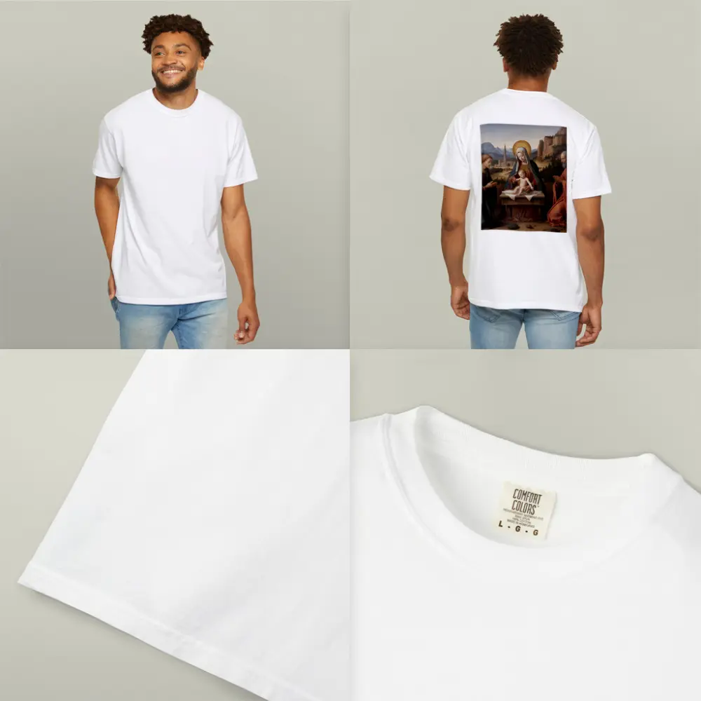 Madonna Child Saints Renaissance Religious Painting – T-Shirts