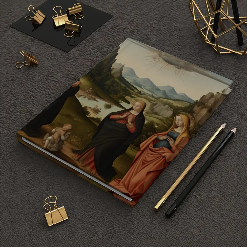 Renaissance Holy Family Landscape Religious Painting – Notebooks