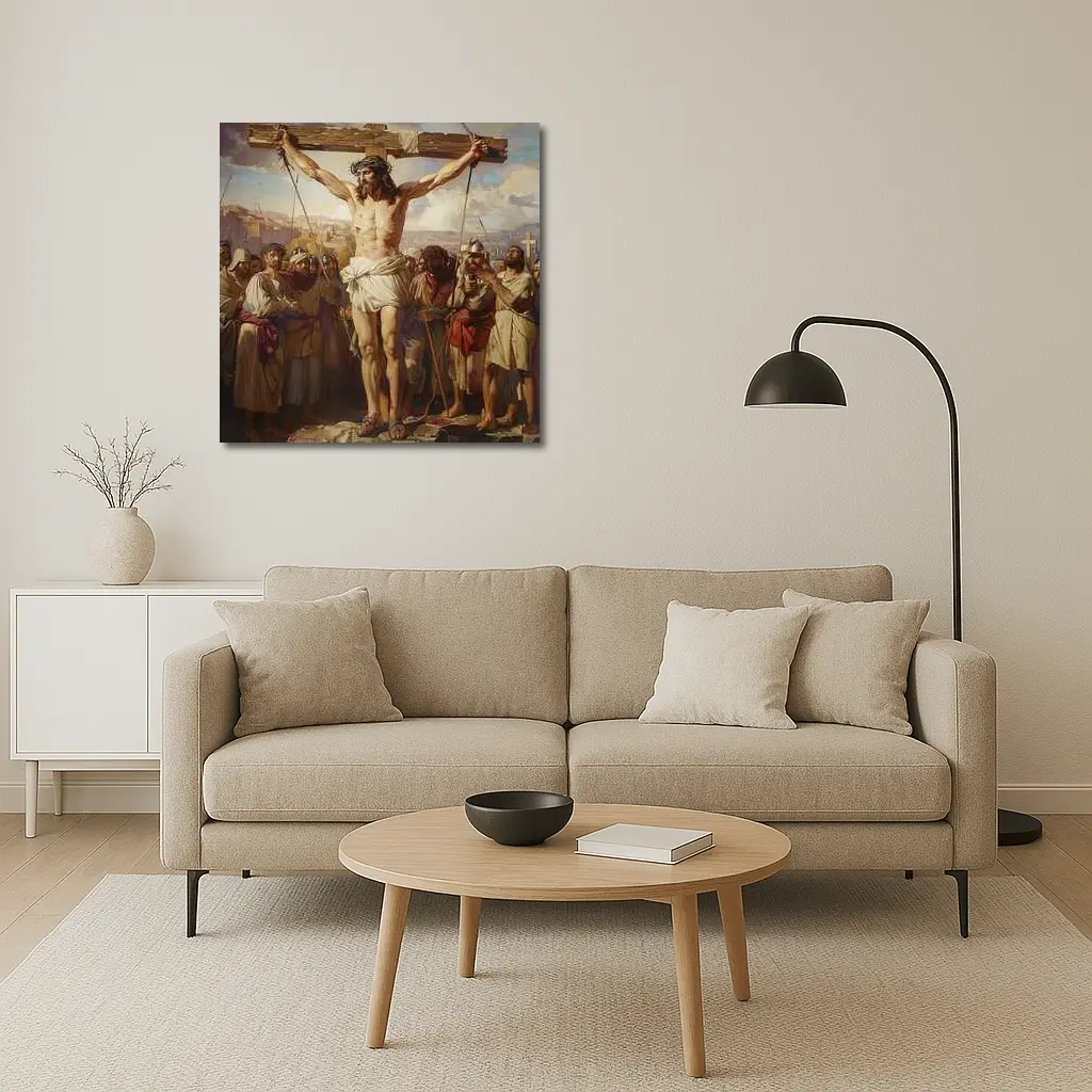 Jesus Christ Crucifixion Classical Oil Painting – Wall Art