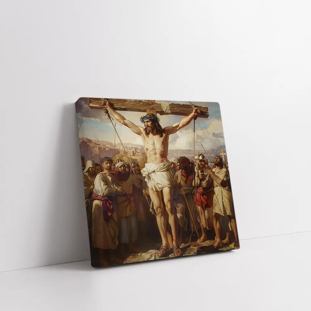 Jesus Christ Crucifixion Classical Oil Painting – Wall Art
