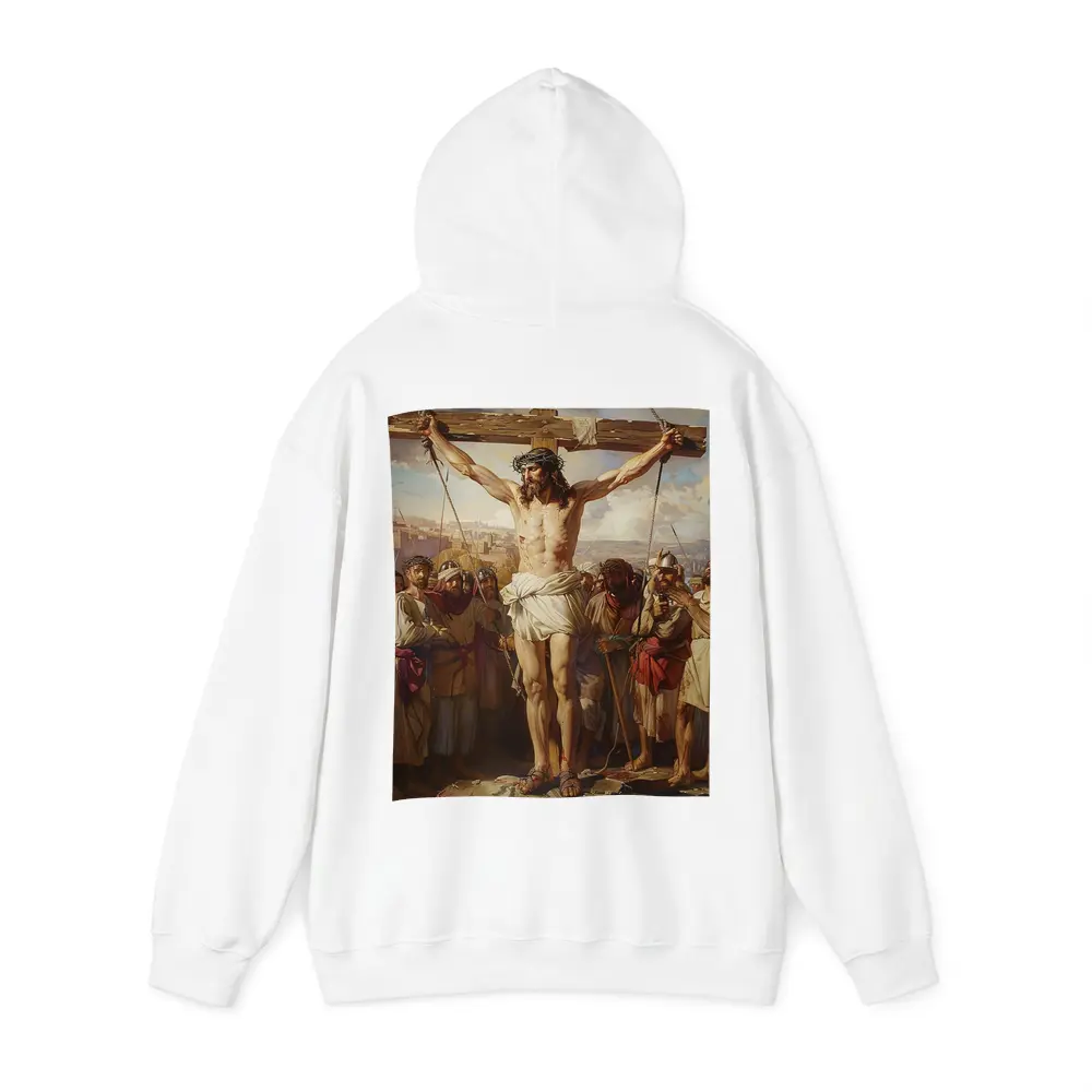Jesus Christ Crucifixion Classical Oil Painting – Hoodies