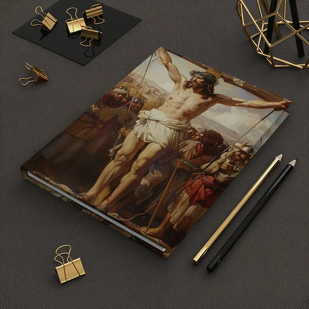 Jesus Christ Crucifixion Classical Oil Painting – Notebooks
