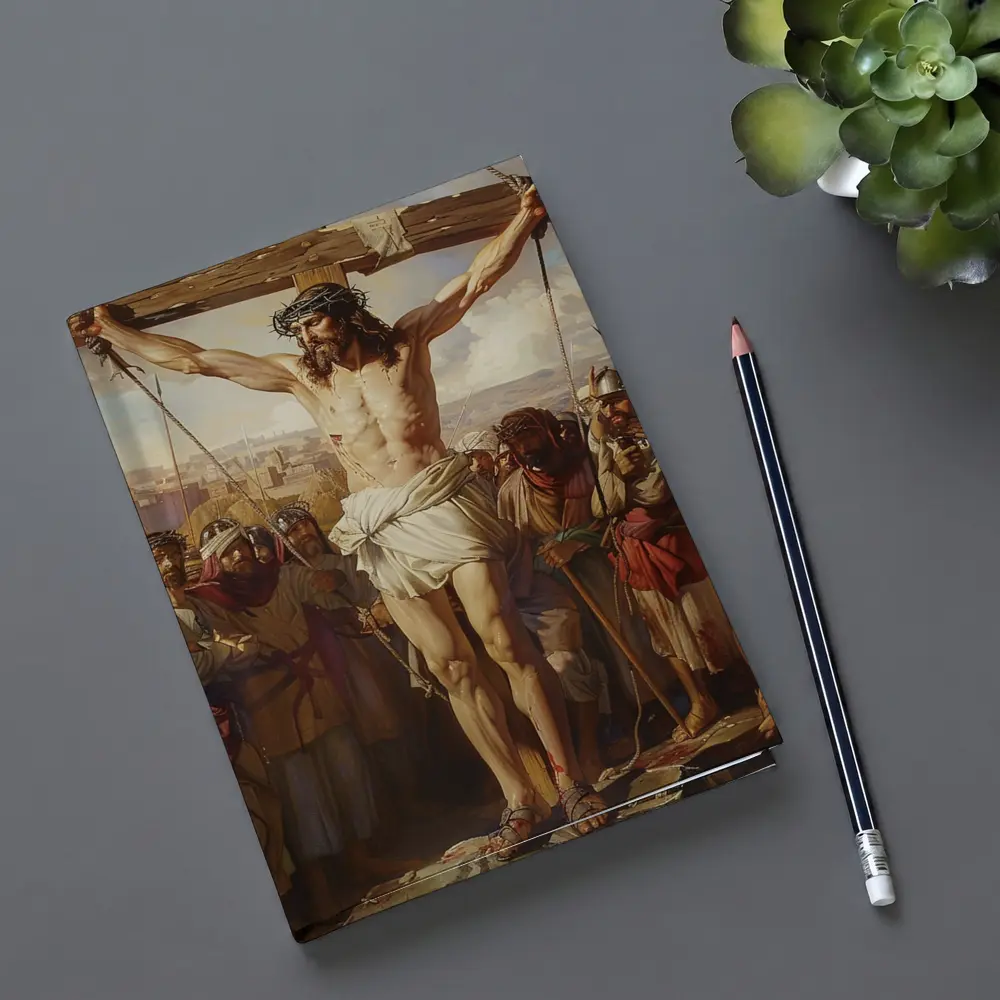 Jesus Christ Crucifixion Classical Oil Painting – Notebooks