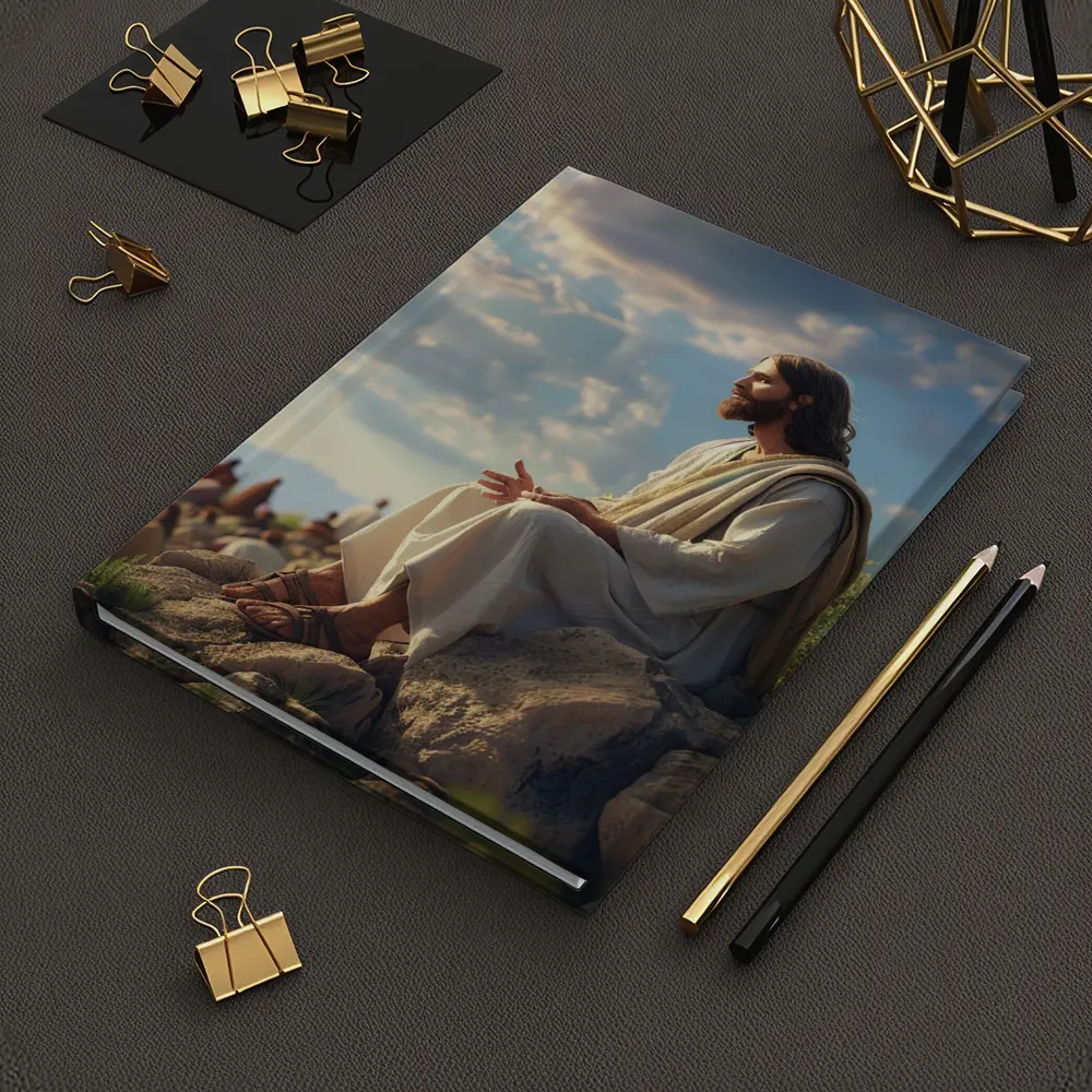 Jesus Teaching Disciples on Rocky Hillside – Notebooks