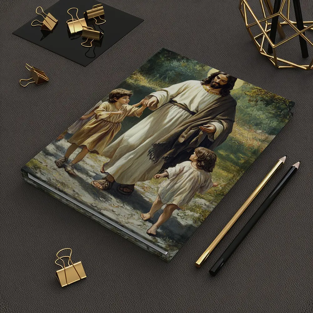 Jesus Walking With Children In Nature – Notebooks