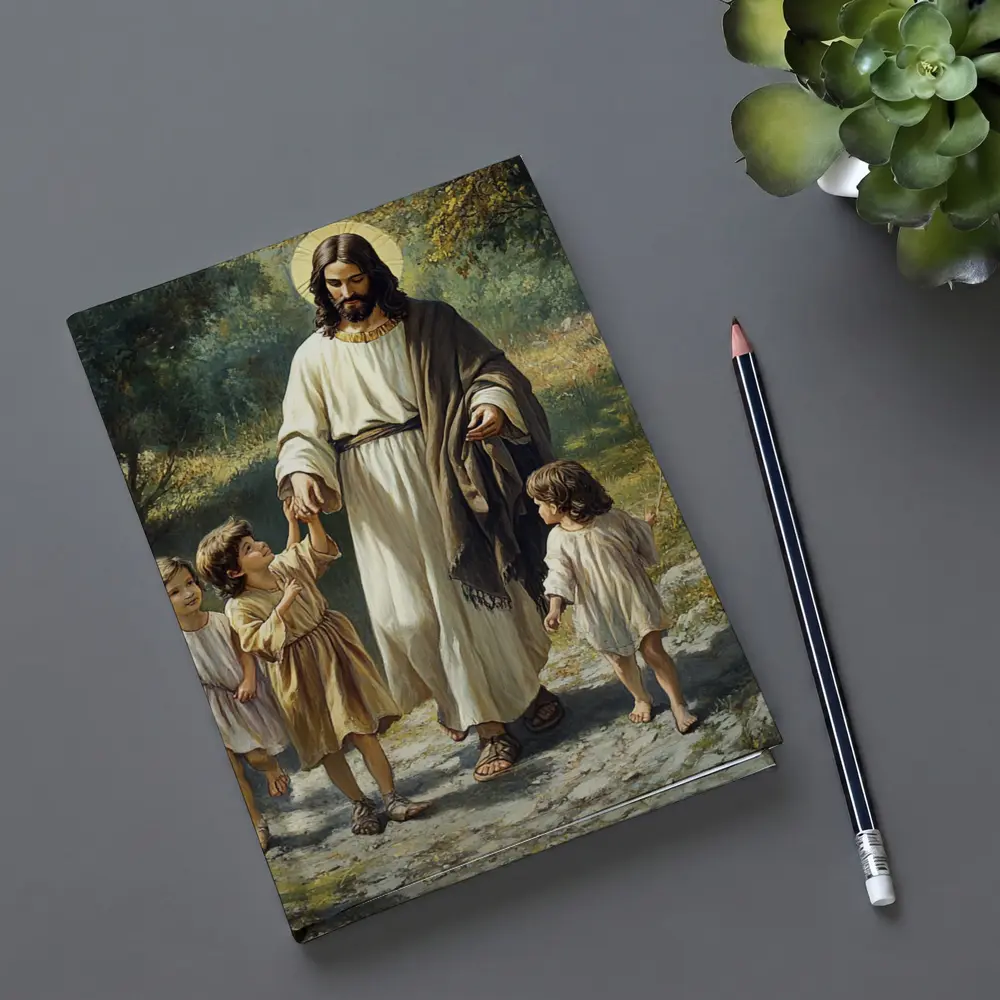 Jesus Walking With Children In Nature – Notebooks