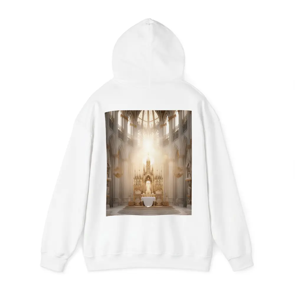 Gothic Cathedral Altar Divine Light Interior – Hoodies