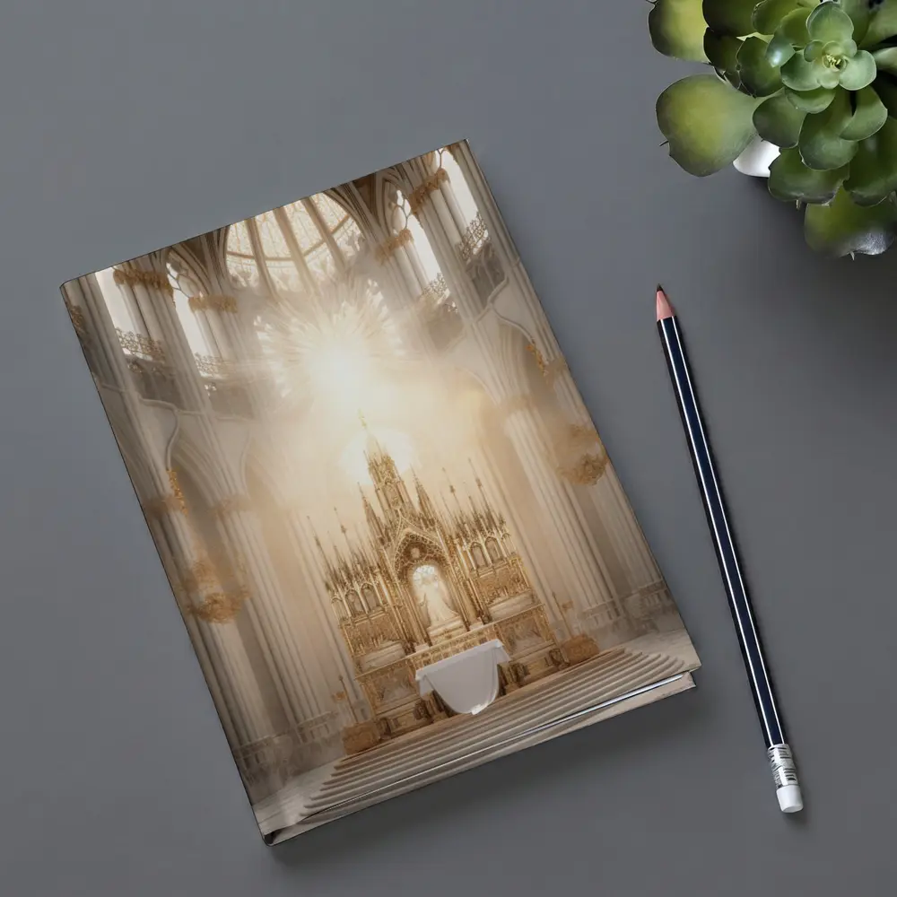 Gothic Cathedral Altar Divine Light Interior – Notebooks