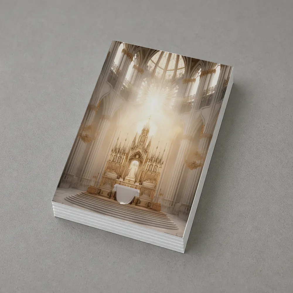 Gothic Cathedral Altar Divine Light Interior – Postcards