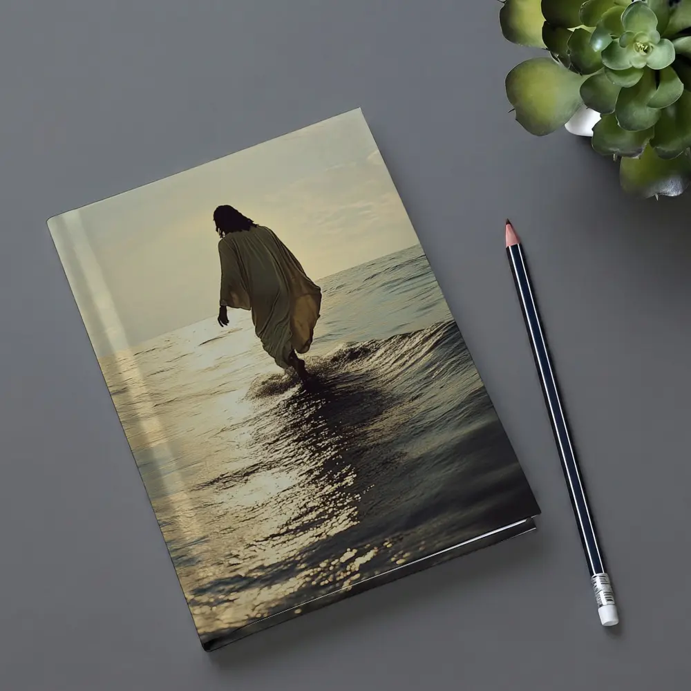 Jesus Walking On Water At Sunset – Notebooks