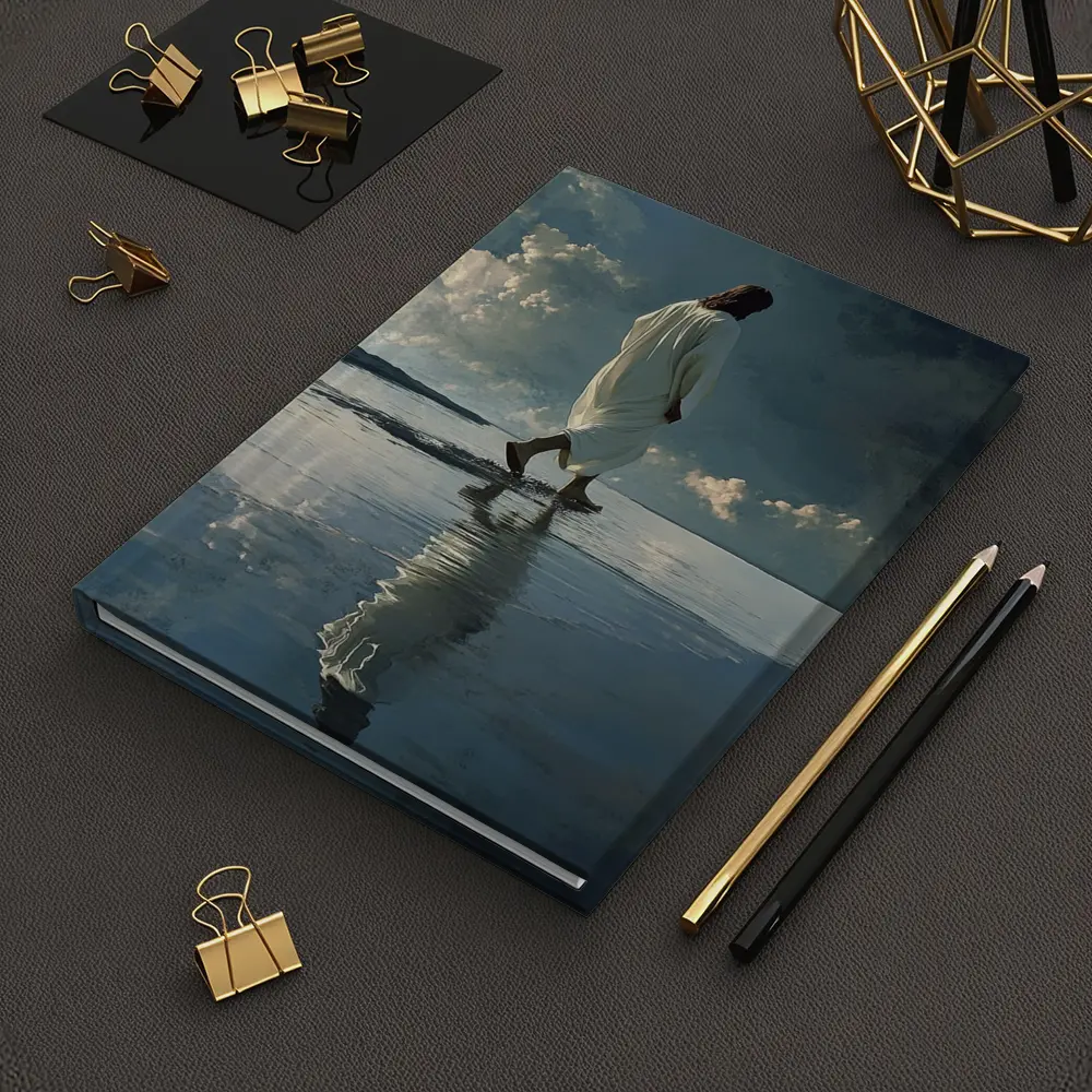 Jesus Walking On Water Dramatic Sky – Notebooks