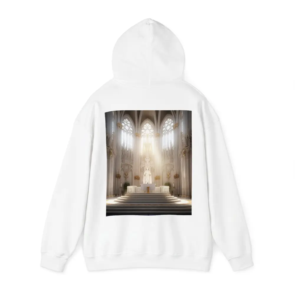 Gothic Cathedral Altar Divine Light Interior – Hoodies