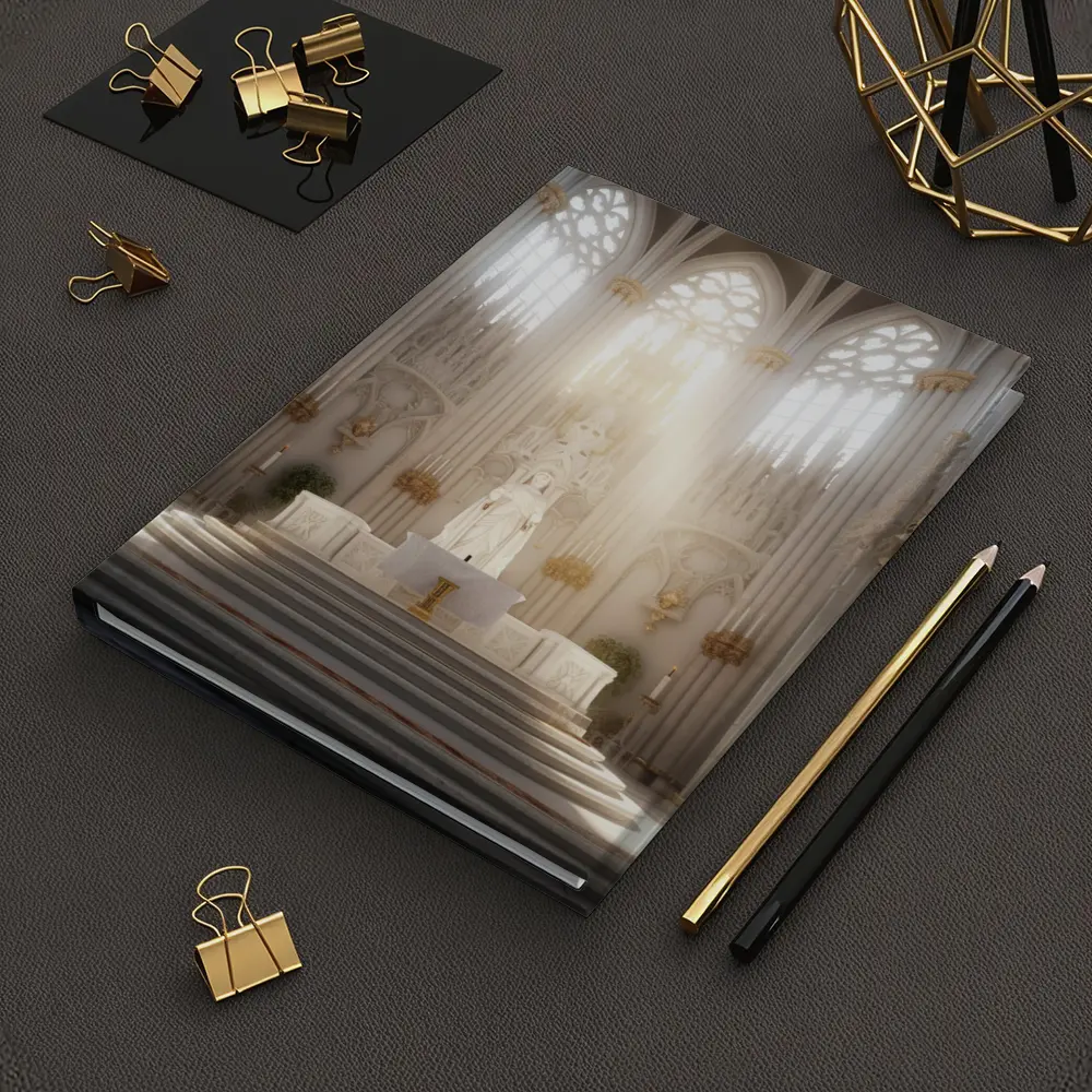 Gothic Cathedral Altar Divine Light Interior – Notebooks